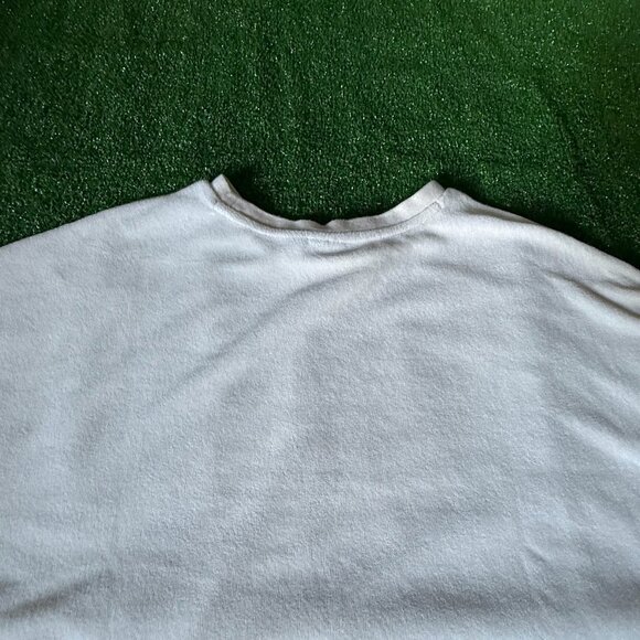 Puma Short Sleeve Crew Neck Classics Towelling Oversized Cream T-Shirt Size M - Picture 14 of 14